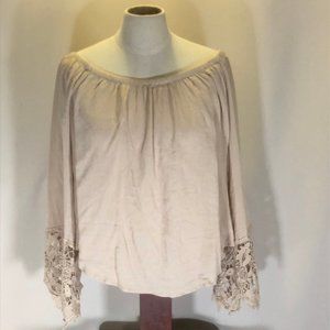 Ambience, Blouse, Long sleaves, Beige, Large